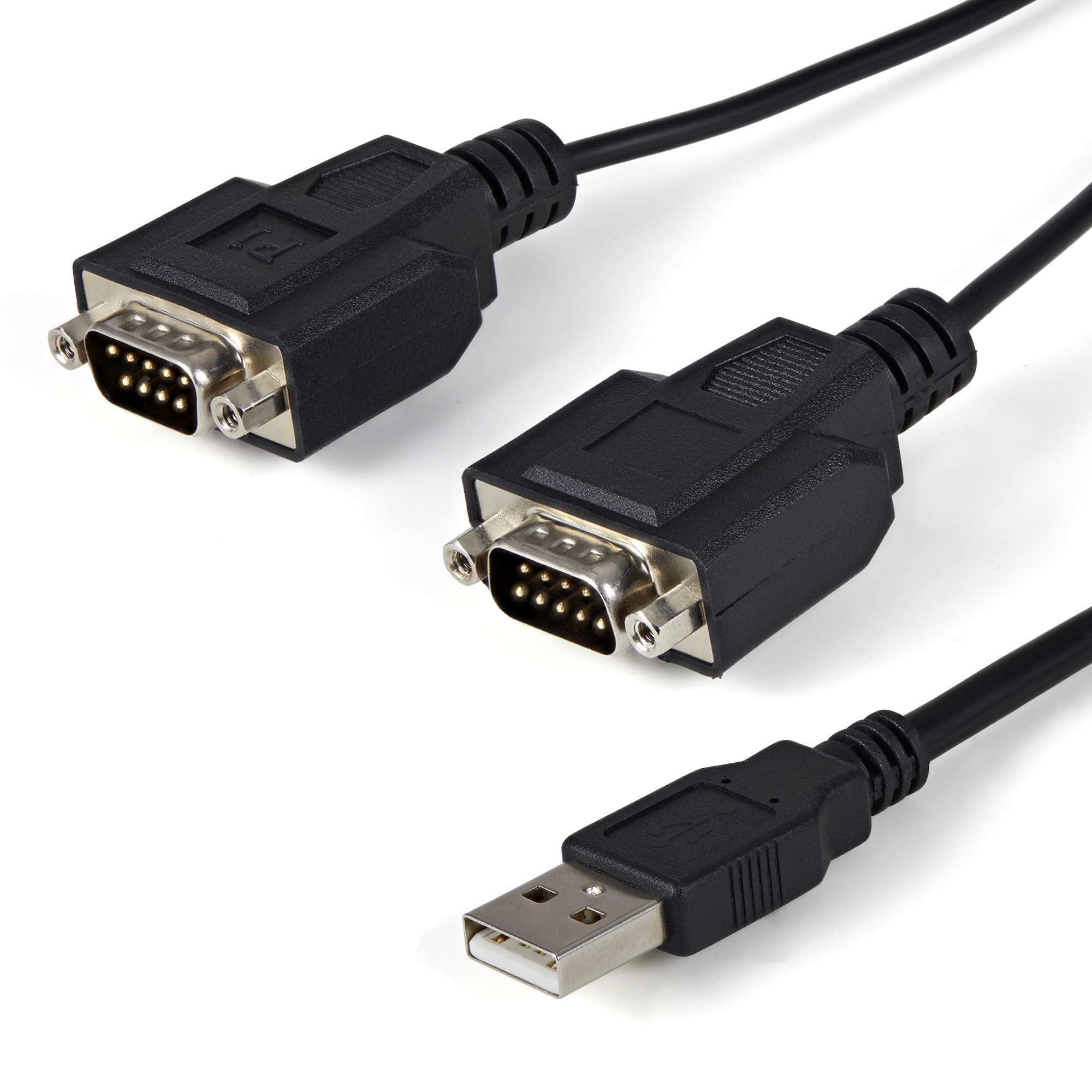 StarTech.com 6ft (1.8m) 2-Port FTDI USB to Serial RS232 Adapter Cable with COM Retention