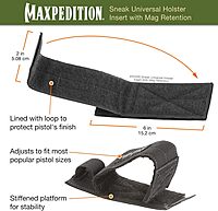 MAXPEDITION Sneak Universal Holster Insert with Mag Retention