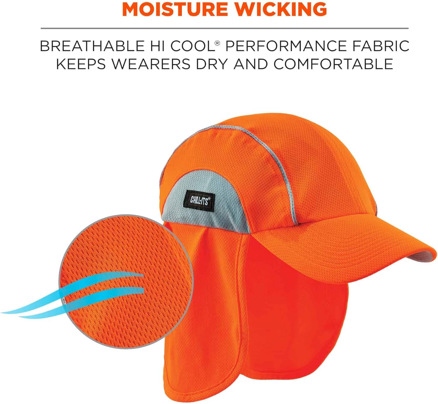 Ergodyne Chill-Its 6650 High-Performance Hat with Neck Shade