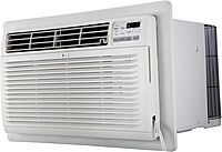 LG 9,800 BTU Through-the-Wall Air Conditioner, Cools 450 Sq.Ft., Electronic Control with Remote, Supplemental Heat, 230/208V