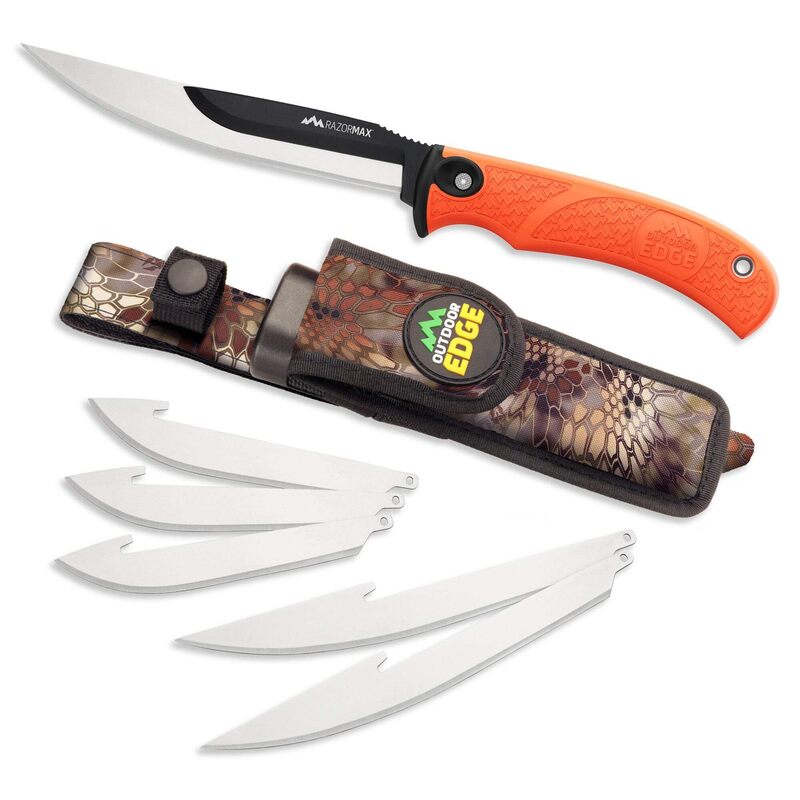 Outdoor Edge RAZOR-MAX Knife (Orange, 6-Blades)
