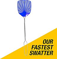 PIC Wire Handle Fly Swatters, Assorted Colors, Pack Of 2 Swatters