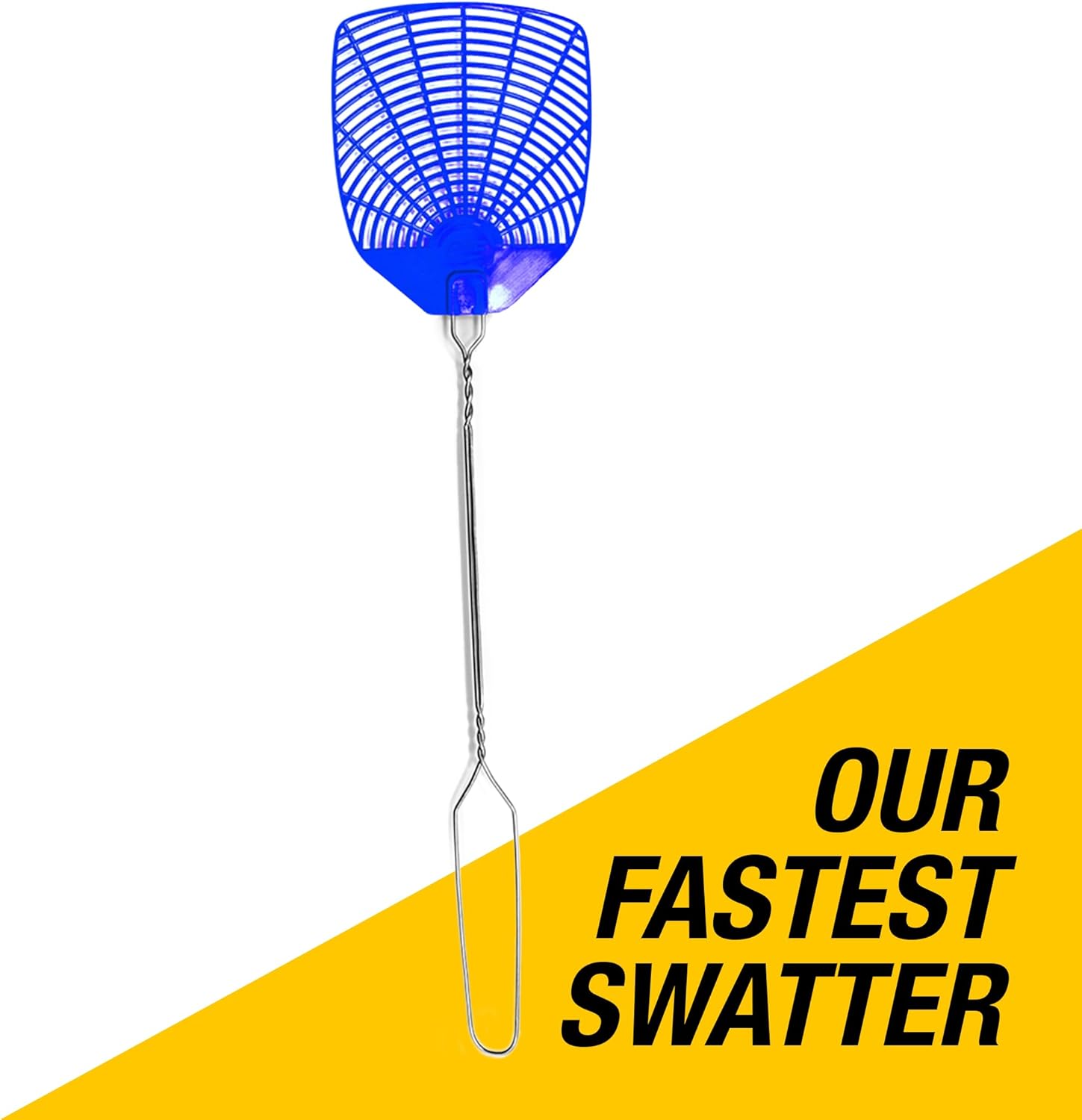 PIC Wire Handle Fly Swatters, Assorted Colors, Pack Of 2 Swatters