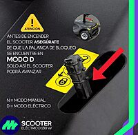 Scooter Eléctrico Ligero Ajustable