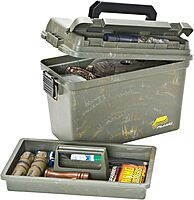 Plano Field Ammo Box, Camo, Lockable Ammunition Storage Box with Heavy-Duty Carry Handle