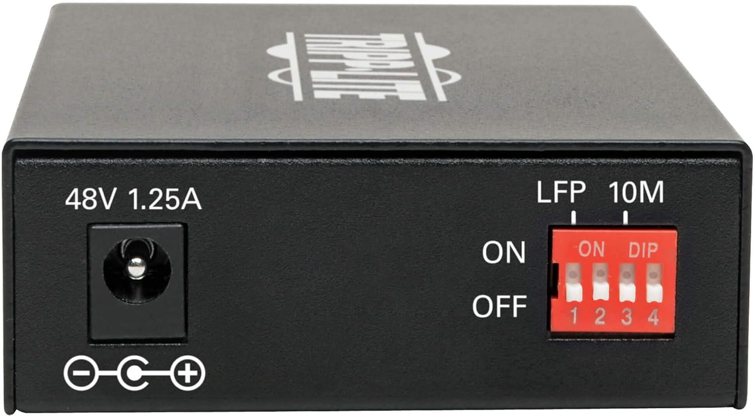 Tripp Lite Multimode Fiber Media Converter, Fiber to Ethernet Converter, Gigabit, POE+, 10/100/1000 LC, 850 nm