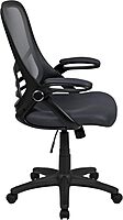 Flash Furniture Porter High-Back Mesh Ergonomic Swivel Office Chair with Adjustable Lumbar Support and Flip-Up Armrests
