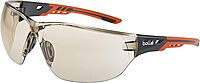 Bolle Safety NESSPCSP, Ness+ Safety Glasses Platinum®, Black Orange Frame, CSP Lenses, Black & Orange, Universal