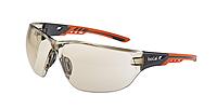 Bolle Safety NESSPCSP, Ness+ Safety Glasses Platinum®, Black Orange Frame, CSP Lenses, Black & Orange, Universal