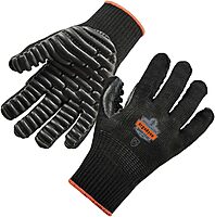 Ergodyne ProFlex 9003 Certified Lightweight Anti-Vibration Work Gloves, Large, Black