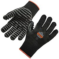Ergodyne ProFlex 9003 Certified Lightweight Anti-Vibration Work Gloves, Large, Black