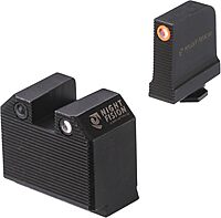 Night Fision Optics Ready Stealth .465-.472 Night Sight Set Compatible with Glock 43/43X/43X MOS with RMRcc