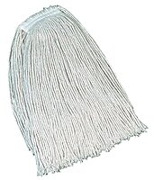 Rubbermaid Commercial Products Value Pro Medium 20 OZ Cotton Wet Mop, 1" Headband, White, for General Purpose Floor Cleaning or One-Time Use White 1 Count (Pack of 1)