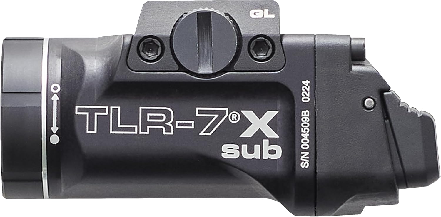 Streamlight 69405 TLR-7 X sub USB 500-Lumen 5000-Candela Weapon Light Designed Exclusively and Solely for Railed Glock