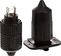 Scotty #2125 12V Downrigger & Puller Receptacle and Plug from Marinco Small