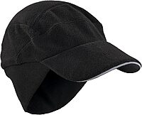 Ergodyne Standard Winter Baseball Cap with Ear Flaps, Black, One Size