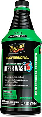 Meguiar's Professional Watermelon Hyper Wash - Professional Car Wash Soap with Rich, Stable Foaming for Excellent Cleaning