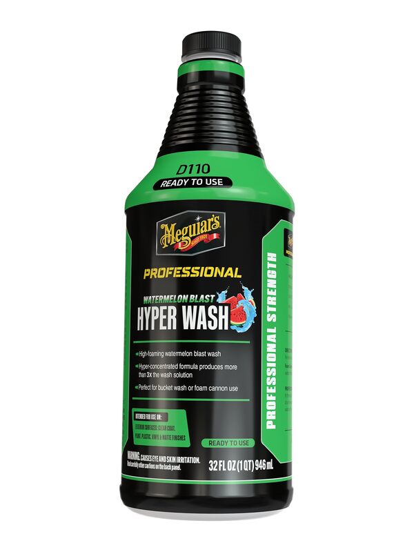 Meguiar's Professional Watermelon Hyper Wash - Professional Car Wash Soap with Rich, Stable Foaming for Excellent Cleaning