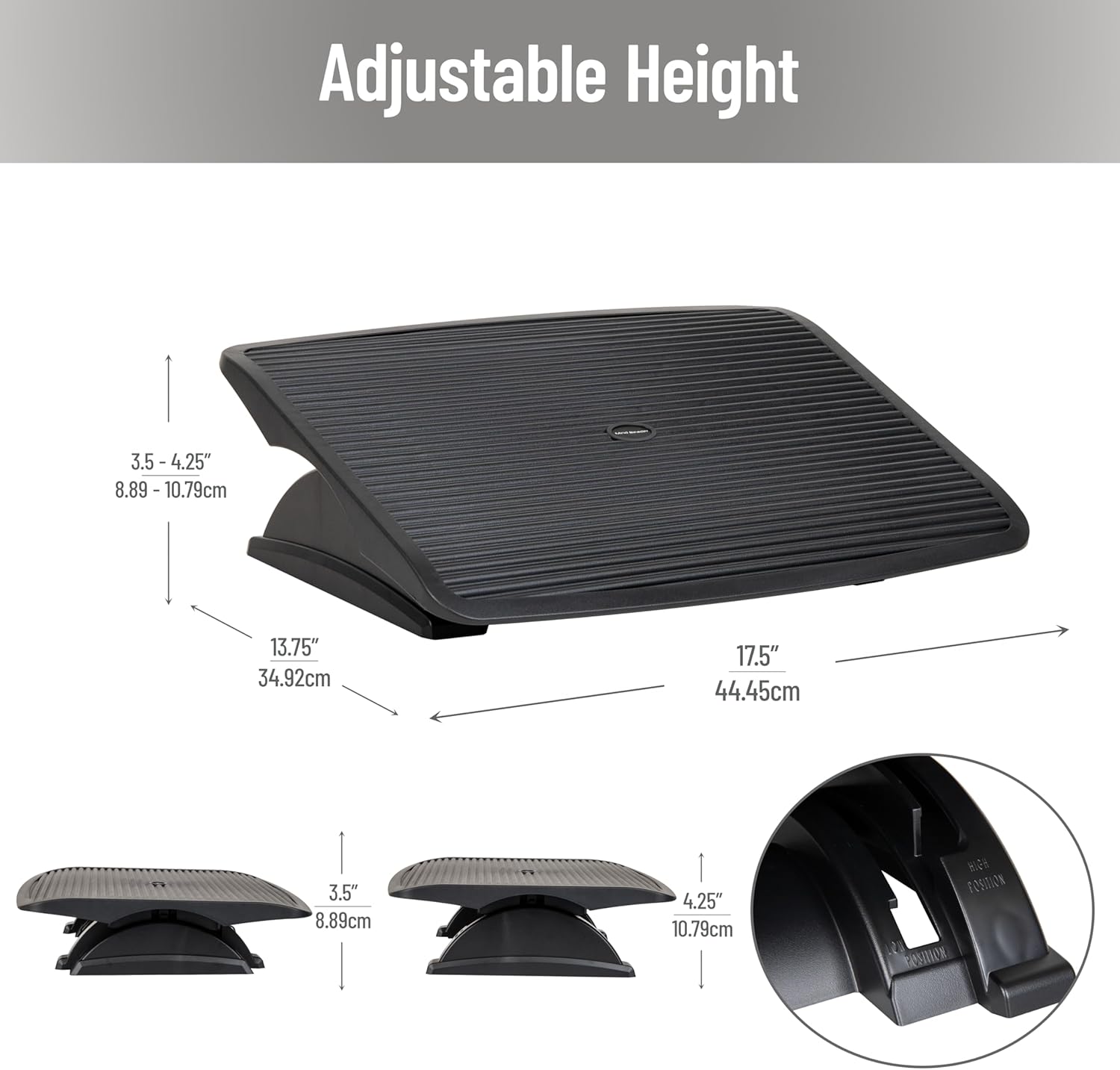 MIND READER Adjustable Ergonomic Foot Rest