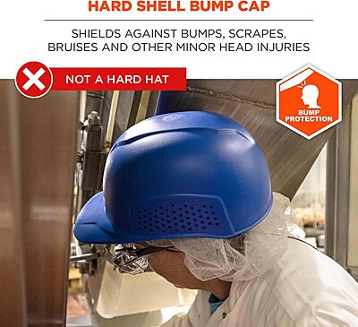 ERGODYNE Skullerz 8951 Vented Hard Shell Bump Cap with Suspension