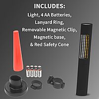 Nightstick NSP-1174-K01 LED Safety Light & Flashlight Combo Kit - White & Amber Floodlight