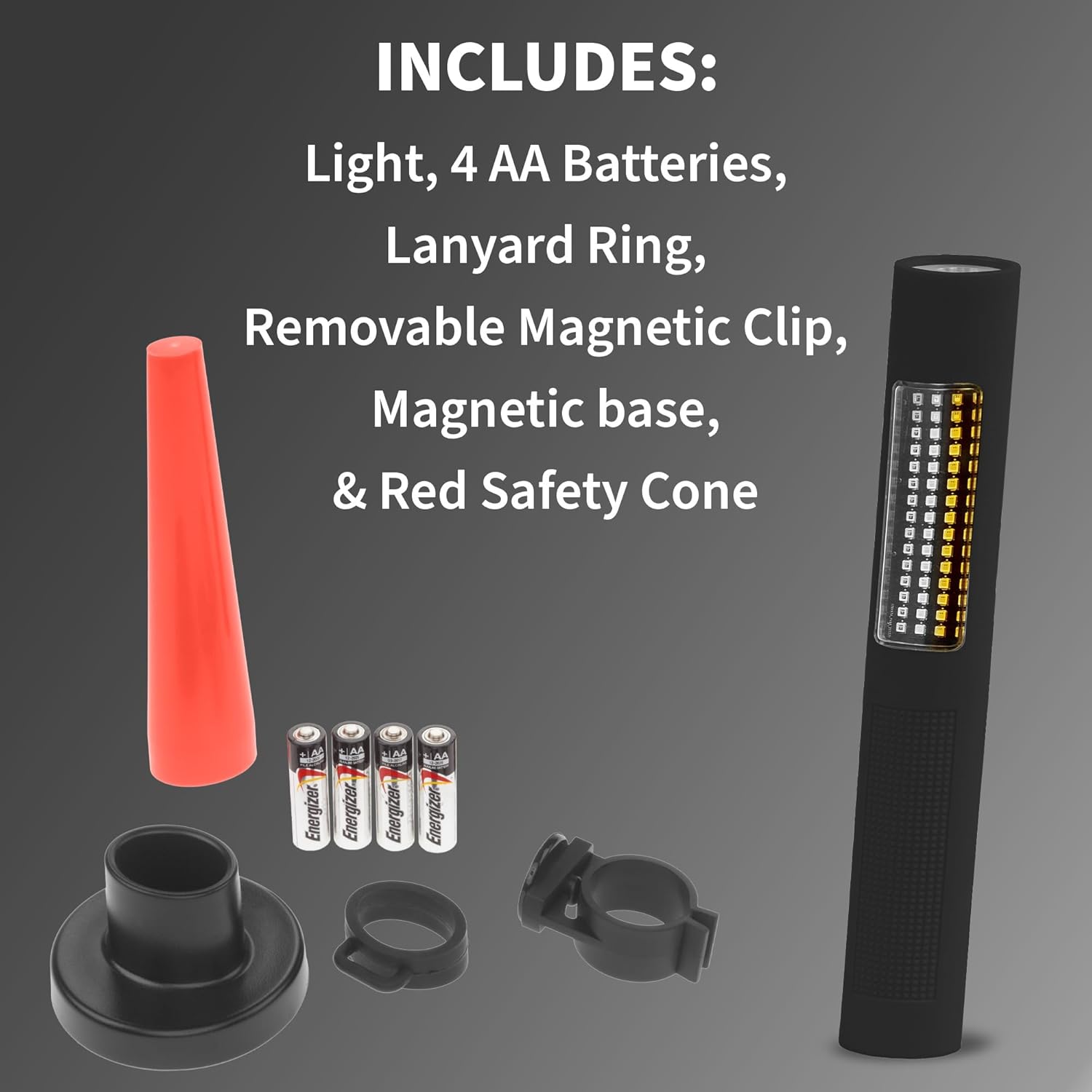 Nightstick NSP-1174-K01 LED Safety Light & Flashlight Combo Kit - White & Amber Floodlight