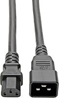 Tripp Lite Heavy Duty Power Cable, C20 to C13 Extension Cord, 14 AWG, 15A 100-250V Computer Cable, 7ft, Black (P032-007)