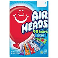 Airheads Candy Bars, Variety Bulk Box, Chewy Full Size Fruit Taffy, Back to School, Halloween, Non Melting, Concessions, Parties, 90 Individually Wrapped Full Size Bars (Packaging May Vary)