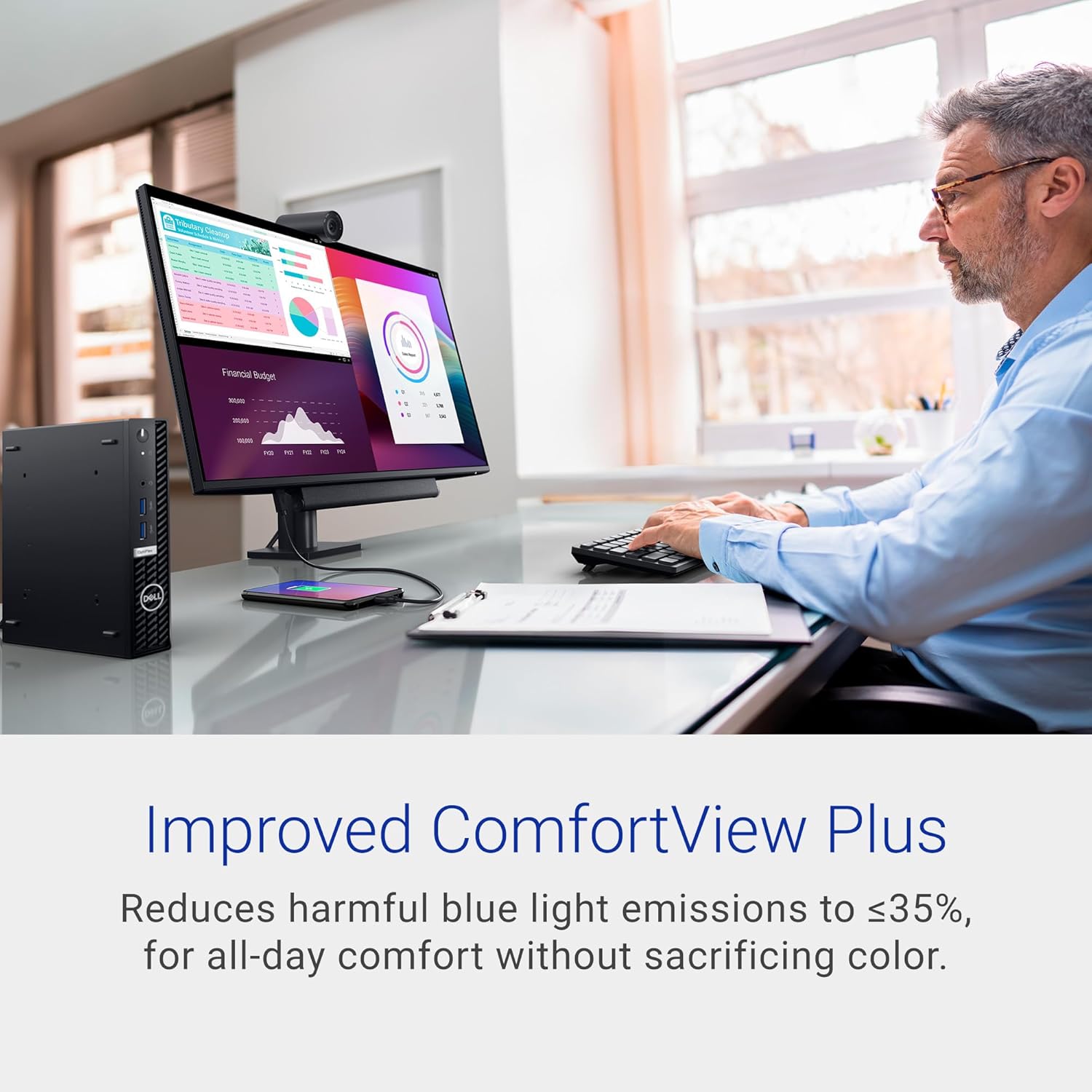 Dell 27 Monitor - P2725H - 27-inch Full HD (1920 × 1080) 100Hz Display, IPS Panel, 99% sRGB, 1500:1 Contrast Ratio