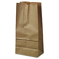 General Grocery Paper Bags, 40 lb Capacity, #16, 7.75" x 4.81" x 16", Kraft, 500 Bags