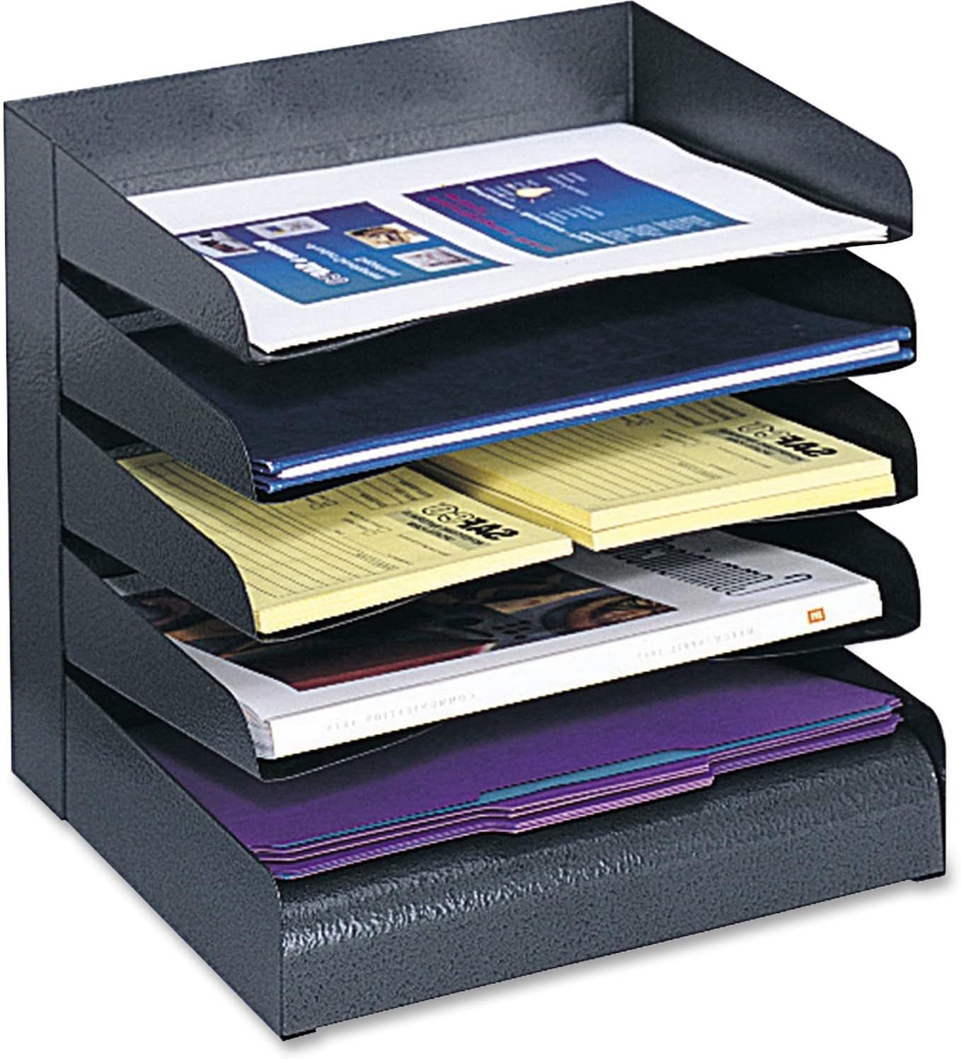 SAFCO Steel Tiered Desk Tray Organizer