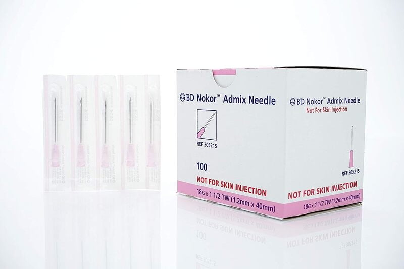 Admix Agujas, 18 G x 1.5 pulgadas Admix Agujas, 18 G x 1.5 pulgadas