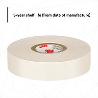 3M Glass Cloth Electrical Tape 27, 3/4 in x 66 ft, 1 Roll, Non-Corrosive Adhesive, Pressure Sensitive, High Temperature