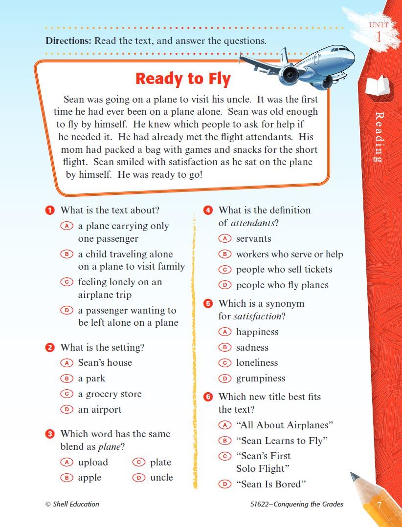 Shell Education Conquering Third Grade (Conquering the Grades) - Red