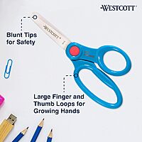 WESTCOTT 5-Inch Kids Safety Scissors, 12-Pack