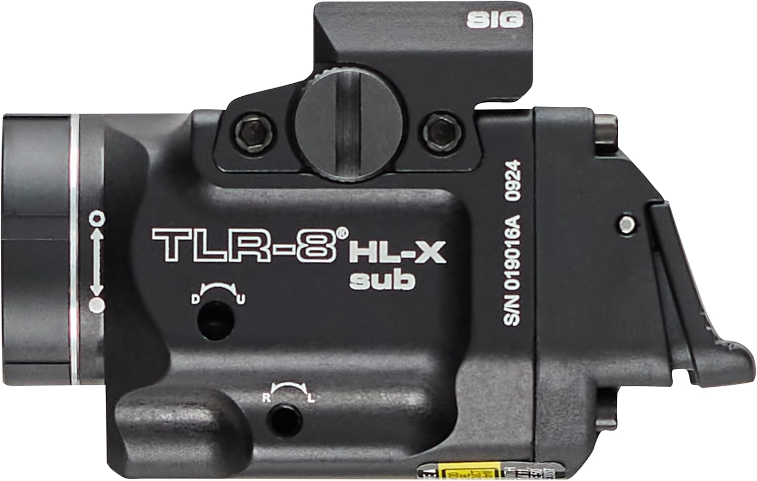 Streamlight 69467 TLR-8 HL-X sub USB 1000-Lumen Weapon Rail-Mounted Rechargeable Tactical Flashlight with Integrated Red