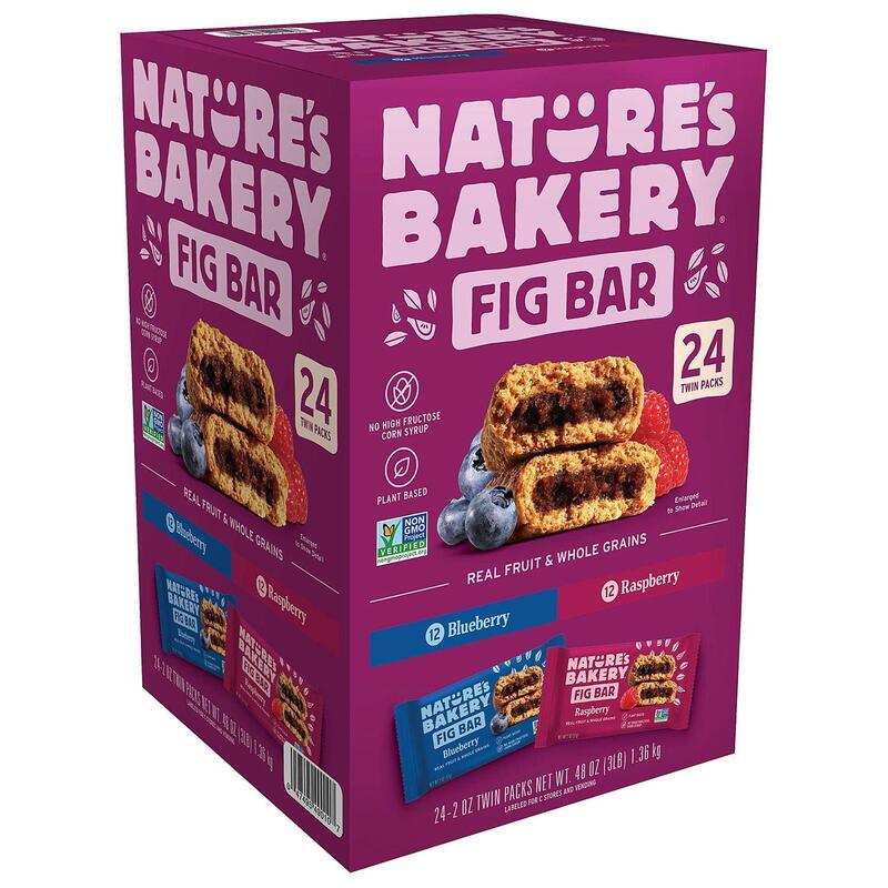 Nature's Bakery Stone Ground Whole Wheat Fig bar 24 Twin Pack 24 - 2oz Blueberry / Raspberry 24 Count (Pack of 1)