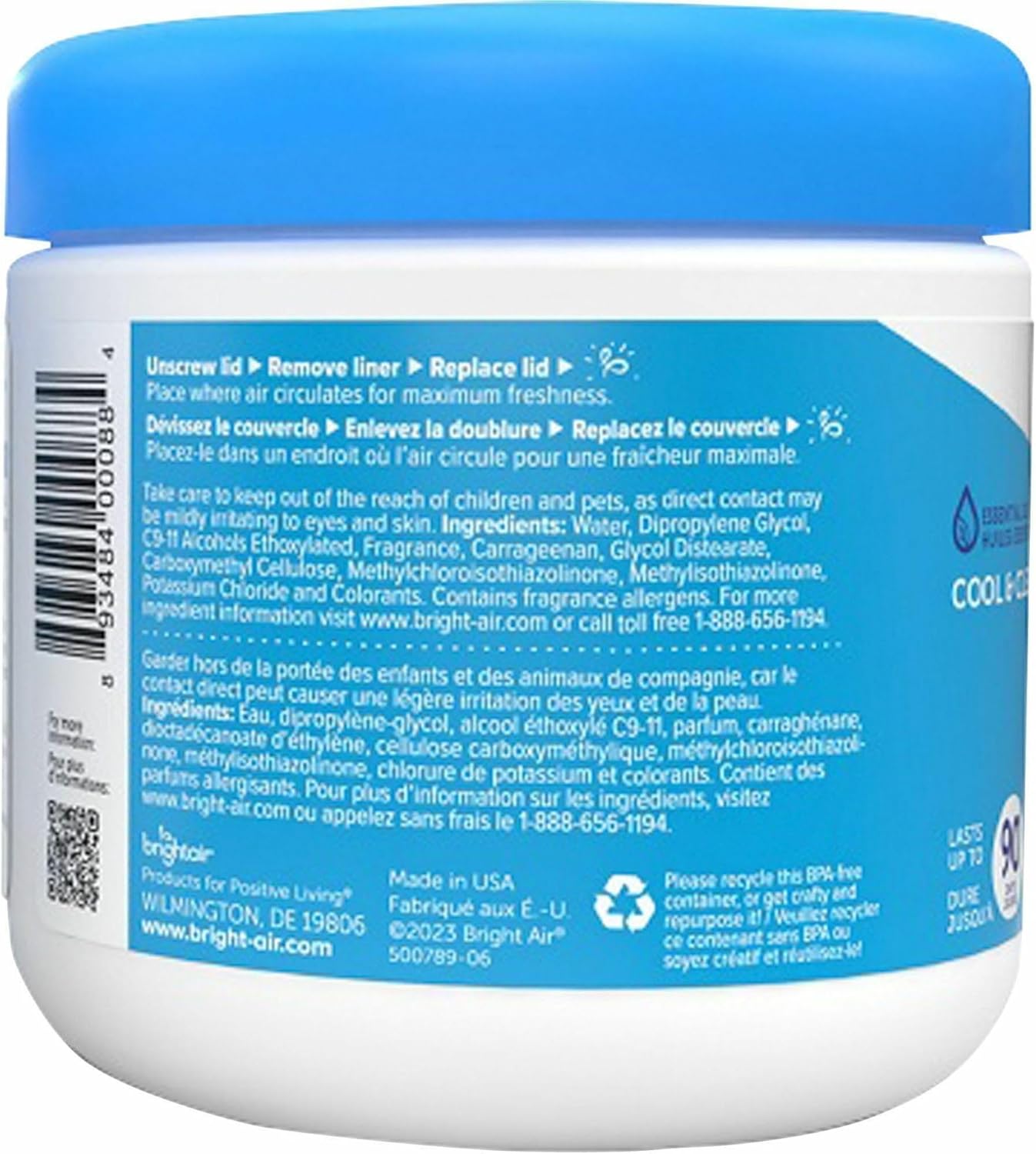 BRIGHT AIR Super Odor Eliminator Gel Air Freshener, 14 oz