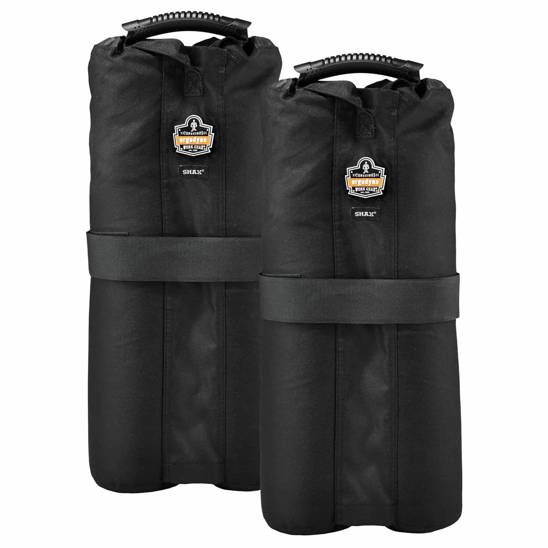 Weight Bags for Pop Up Canopy Tents or Umbrellas, Set of 2, Ergodyne SHAX 6094 , Black
