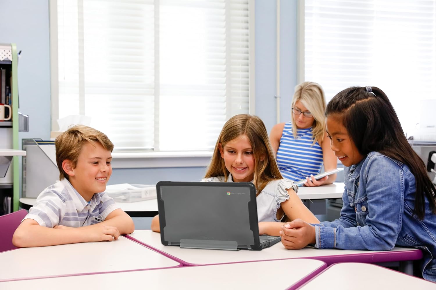 Targus – 11.6" Commercial Grade Form Fit Cover Compatible with Lenovo Chromebook 100e/300e 4th Gen