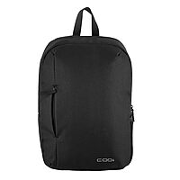 CODi Valore Lightweight 16" Laptop Backpack with Trolley Strap, Water Bottle Pocket, Padded Straps and Back – Black