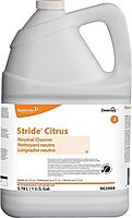 Diversey Stride Neutral Cleaner, Citrus Scent, 128 Oz Bottle, Case Of 4
