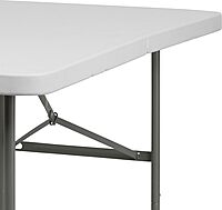 FLASH FURNITURE Bi-Fold Plastic Folding Table