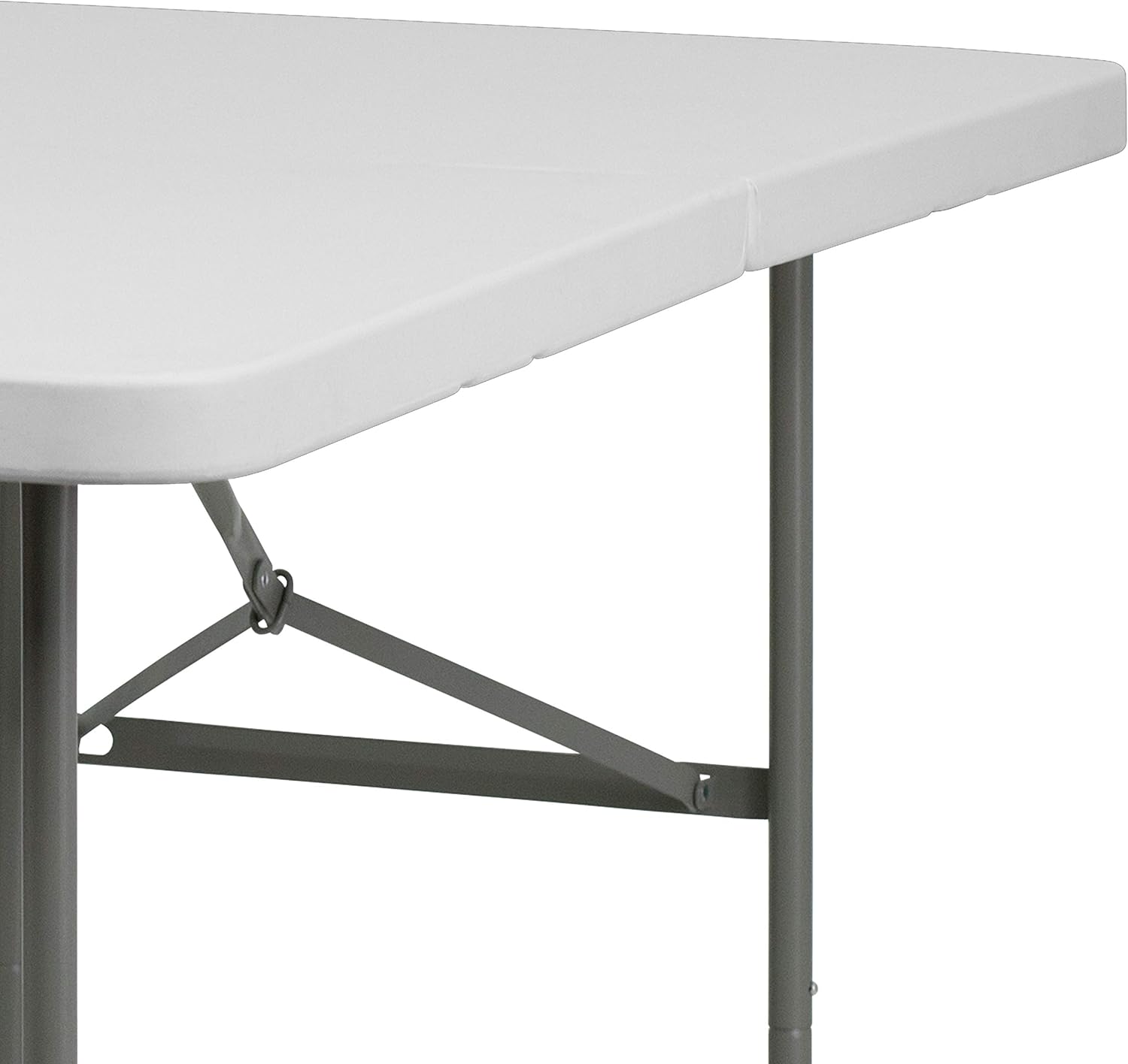 FLASH FURNITURE Bi-Fold Plastic Folding Table