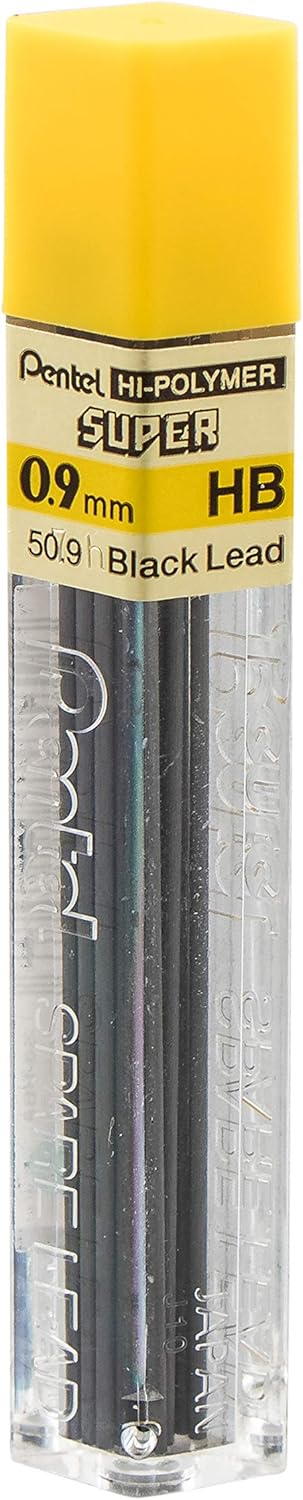 Pentel Super Hi-Polymer HB Lead Refills