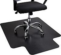MIND READER Office Chair Mat for Hardwood Floors Under Desk Floor Protector PVC