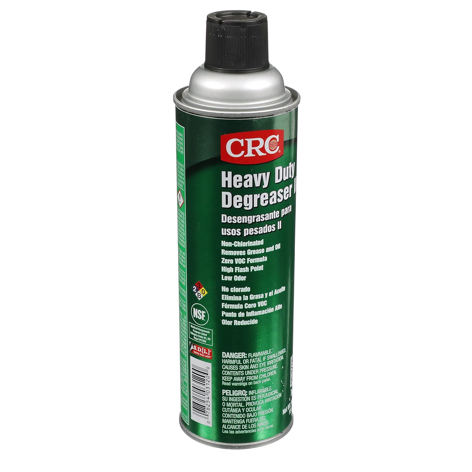CRC 3120 Heavy Duty Degreaser II, 15 oz Aerosol Can, Clear/White 1 Pack 15 Fl Oz (Pack of 1)