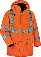 ERGODYNE GloWear 8385 Type R Class 3 High-Visibility 4-in-1 Reflective Safety Jacket