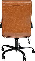 Flash Furniture Whitney Swivel LeatherSoft Desk Chair with Padded Seat and Armrests