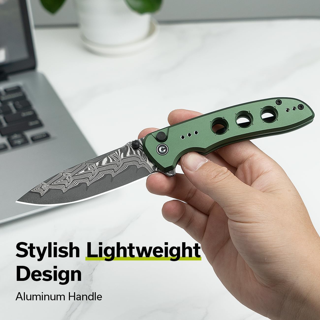 CIVIVI Hyperpulse Pocket Folding Knife, Aluminum Handle